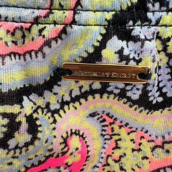 NWT VS 32D/S Paisley Bikini Set Bandeau Strappy Cheeky Swimsuit Multi-Color - Picture 13 of 16